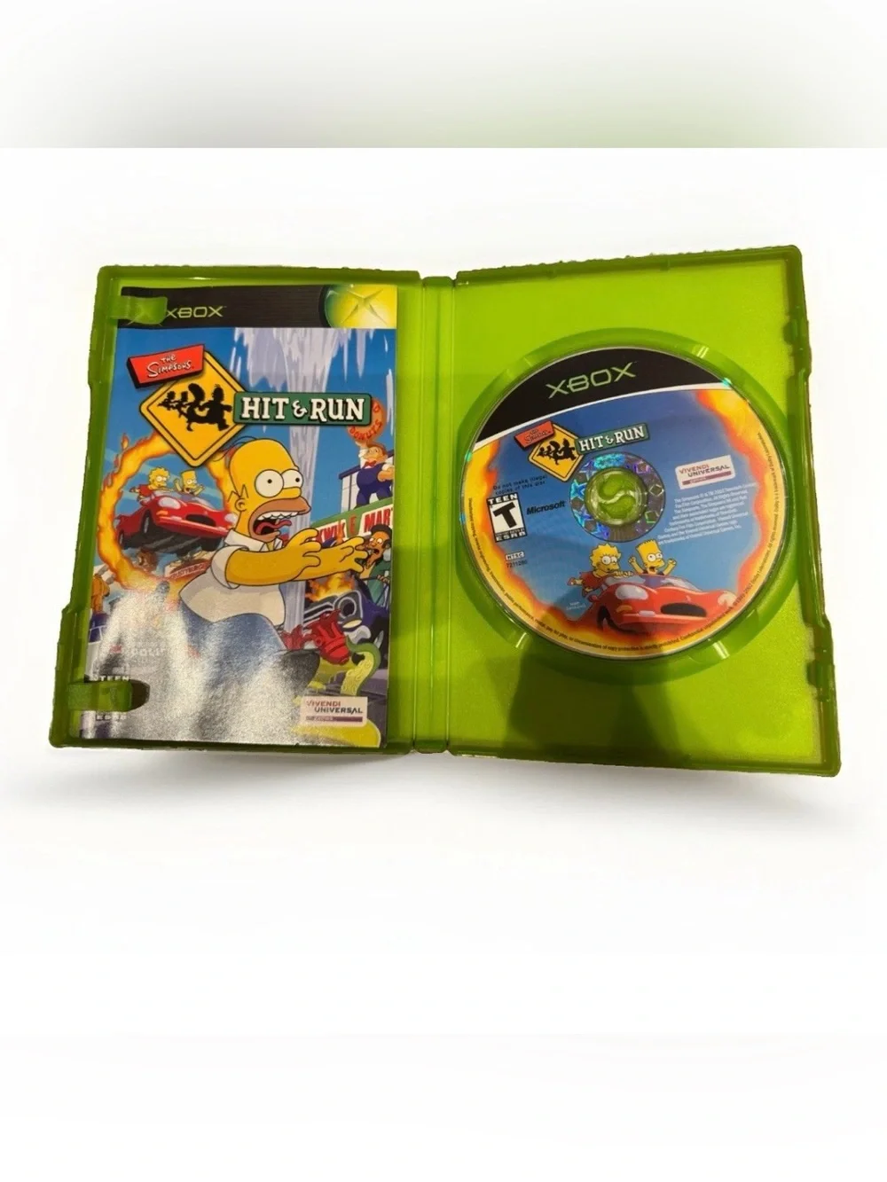 The Simpsons Hit & Run Original Xbox 2003 Black Label Complete w/ Manual